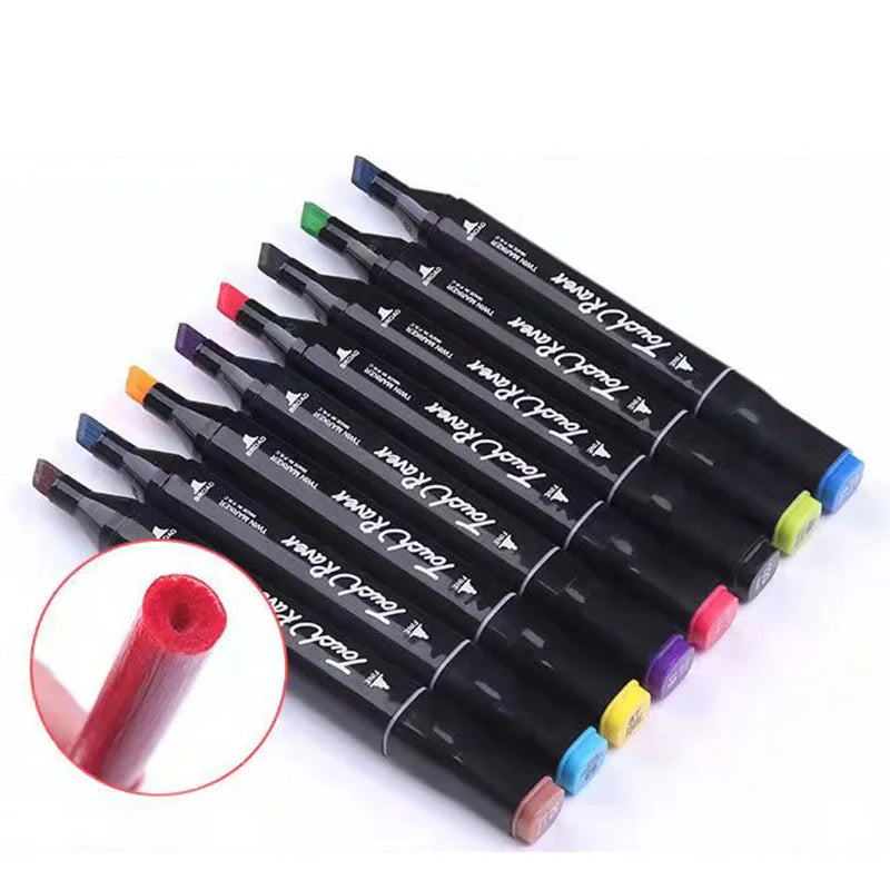 Conjunto MARKER de 24-80 canetas marcadoras (dupla ponta)