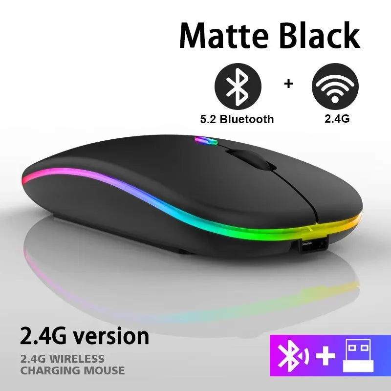 Rato sem fios - Bluetooth com retroiluminação LED - USB