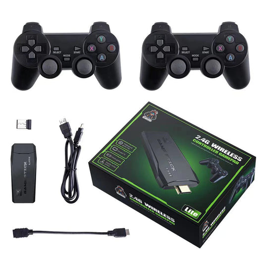 Vídeo Game Sticks M8 Console 2.4G Dual sem fio  4K 10000 jogos 64GB